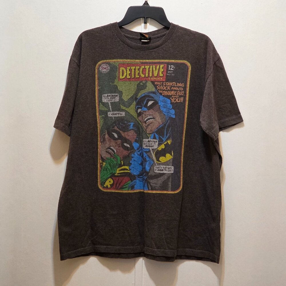 Batman & Robin Detective Comics No 380 Vintage Gray T-Shirt USA Soft Spun s09 XL